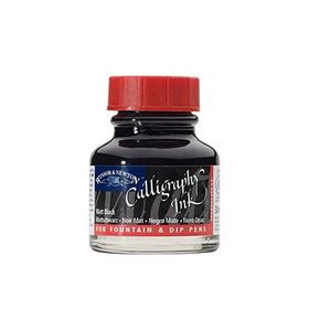 Winsor & Newton N:30 Matt Black Kaligrafi Mürekkebi