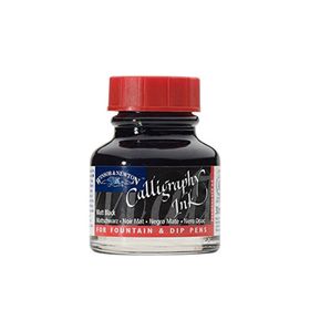 Winsor & Newton N:30 Matt Black Kaligrafi Mürekkebi