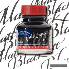 Winsor & Newton N:30 Matt Black Kaligrafi Mürekkebi