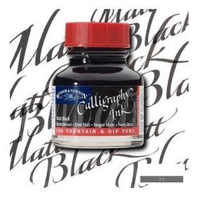 Winsor & Newton N:30 Matt Black Kaligrafi Mürekkebi