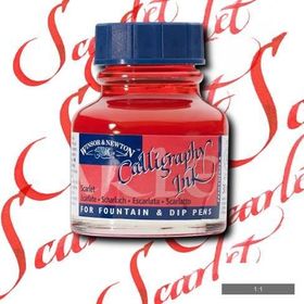 Winsor & Newton N:601 Scarlet Kaligrafi Mürekkebi