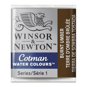 Winsor Newton No:076 Burnt Umber Tablet Sulu Boya