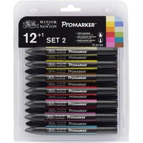 Winsor Newton Promarker Karıştırıcı Set 2 12 Renk Grafik Kalemi
