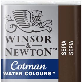 Winsor Newton Sepia 609 Yarım Tablet Sulu Boya