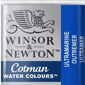 Winsor Newton Ultramarine 660 Yarım Tablet Sulu Boya
