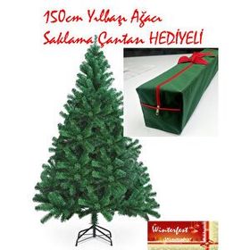 Winterfest 150 cm 320 Dal ve Taşıma Saklama Çantalı Yılbaşı Çam Ağacı