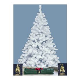 Winterfest WINLUXB180ÇNTL 180 cm 600 Gür Dallı ve Çantalı Beyaz Yılbaşı Ağacı