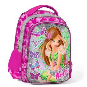 Winx Club 63220 Kız Çocuk Okul Çantası Pembe-Gri