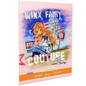 Winx Tel Dikişli A4 40 Yaprak Güzel Yazı Defteri