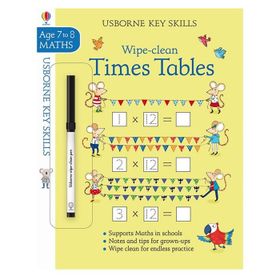 Wipe Clean Times Tables 7 8-Usborne Publishing