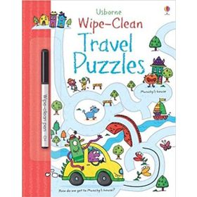 Wipe Clean Travel Puzzles-Usborne Publishing
