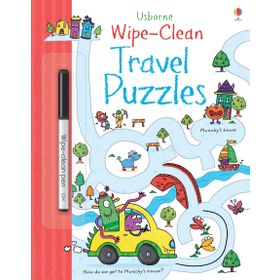 Wipe Clean Travel Puzzles-Usborne Publishing