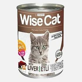 Wise Cat Ciğerli 415 gr Konserve Kedi Maması