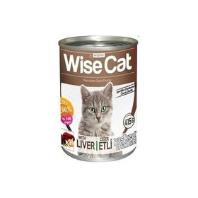 Wise Cat Ciğerli 6x400 gr Yetişkin Konserve Kedi Maması