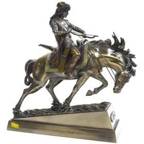 Wise Unicorn Mete Han Bronz 30 cm Biblo