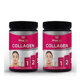 WiseLab Beauty Collagen Type 1 2 3 Vitamin C 2x300 gr Toz