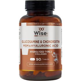 Wiselab Glucosamine Chondroitin MSM Hyaluronic Acid 90 Tablet