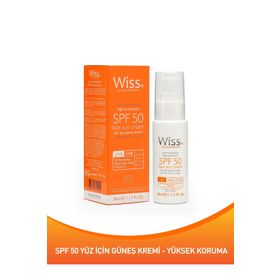Wiss 50 ml SPF50 Yüz Güneş Kremi