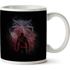 Witcher Geralt of Rivia And Logo Baskılı Kupa