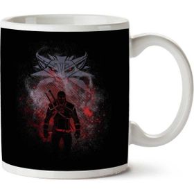 Witcher Geralt of Rivia And Logo Baskılı Kupa