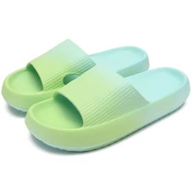 WIWIDANG Orthoslipper Maxirnalen Renk Geçişli Yeşil Kadın Terlik