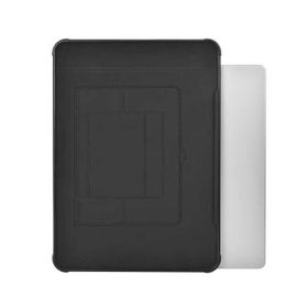 Wiwu Apple Macbook 16.2 2021 Wiwu Defender Stand Case Taşınabilir Magnetik PU Laptop Çantası