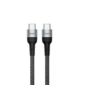Wiwu Cyclone F15 Type-C to Type-C PD Data 480Mbps 100W 1.5 metre Kablo