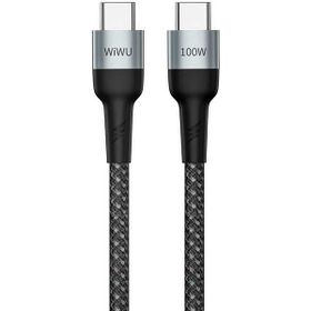 Wiwu Cyclone F15 Type-C to Type-C PD Data 480Mbps 100W 1.5 metre Kablo