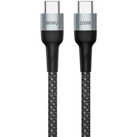 Wiwu Cyclone F15 Type-C to Type-C PD Data 480Mbps 100W 1.5 metre Kablo