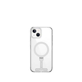 Wiwu FYY-014 iPhone 15 Plus Magsafe Özellikli Alüminyum Standlı Şeffaf Telefon Kılıfı