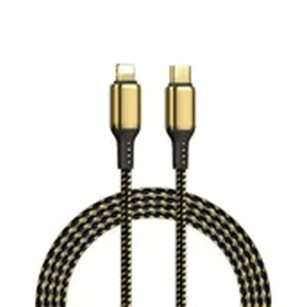 Wiwu Golden Series GD-103 Lightning PD Kablo 3A 20 W 18K Altın Kaplama 5 m Hızlı Şarj Kablosu