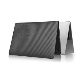Wiwu İkavlar Macbook Pro 16 M1 2021 Kapak A2485 Uyumlu Karbon Fiber Görünümlü Koruyucu Kılıf