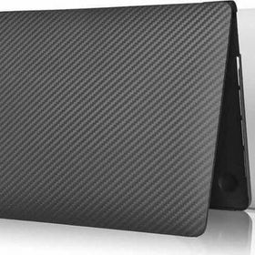 Wiwu İkavlar Macbook Pro 16 M1 2021 Kapak A2485 Uyumlu Karbon Fiber Görünümlü Koruyucu Kılıf