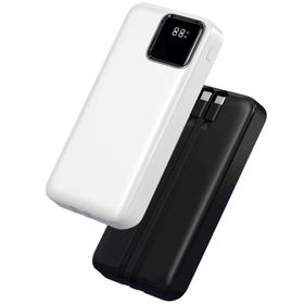 Wiwu JC-22 22.5W 20000mAh Dijital LED Ekran Şarj Göstergeli Type-C ve Lightning Kablolu Powerbank