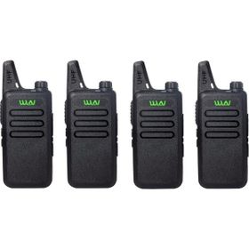 Wln KD-C1 PMR Kulaklıklı 4'lü El Telsizi Seti