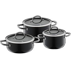 WMF Fusiontec 3 Parça Siyah Tencere Seti