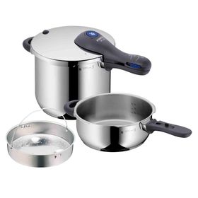 WMF Perfect 6.5 + 3 lt Siyah Düdüklü Tencere Seti