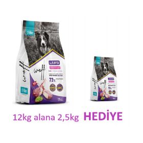Woff Kuzulu Hassas Köpekler Kuzulu Hassas 12+2.5 kg Yetişkin Köpek Maması