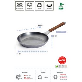 Woll Carbon Steel 24 cm Kızartma Tavası