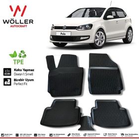 Wöller Volkswagen Polo 2010-2017 Arası Siyah 3D Havuzlu Paspas