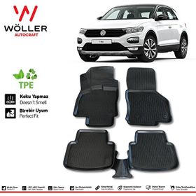 Wöller Volkswagen T Roc 2016 Sonrası Siyah 3D Havuzlu Paspas