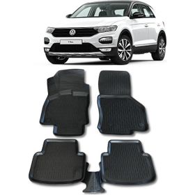 Wöller Volkswagen T Roc 2016 Sonrası Siyah 3D Havuzlu Paspas