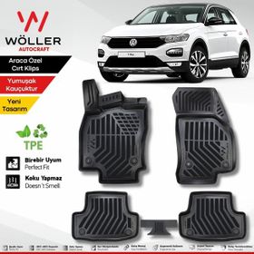 Wöller Volkswagen T Roc 2016 Sonrası Siyah 3D Havuzlu Paspas