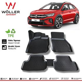 Wöller VW Taigo 2022 Sonrası Siyah 3D Havuzlu Paspas
