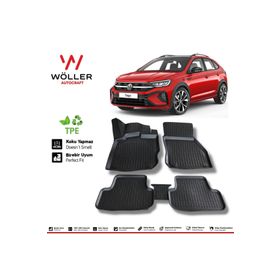 Wöller VW Taigo Paspas 2022 Sonrası 3D Havuzlu Paspas