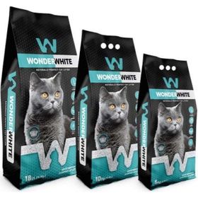Wonder White Marsilya Sabun Kokulu İnce Taneli Topaklanan 10 kg Kedi Kumu