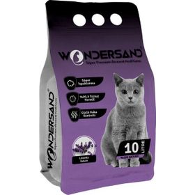 Wondersand Lavanta Kokulu İnce Tane Topaklanan 10 lt Kedi Kumu