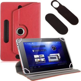 Wontis Asus Memo Pad 8 ME180A Kırmızı 8.0 Universal Tablet Kılıfı + Kamera Aparatı