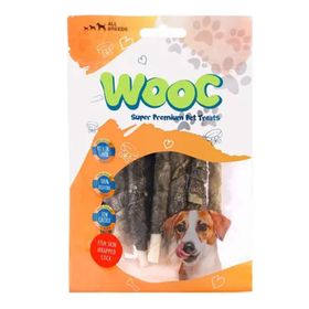 Wooc 80 gr Fish Skin Bleached Rawhide Stick Balık Sargılı Köpek Ödülü