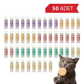 Wooc Lollipop Karışık Çeşitli 50x1.4 gr Kedi Ödül Maması